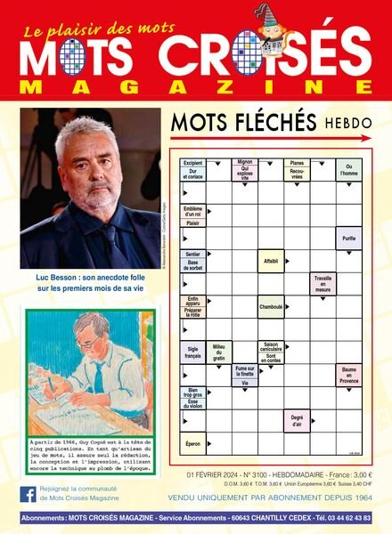 Mots Croises Magazine – 1 Fevrier 2024
